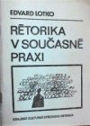 Rétorika v současné praxi