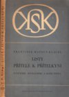 Listy přítele k přítelkyni o původu socialismu a komunismu