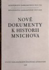 Nové dokumenty k historii Mnichova