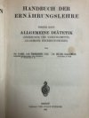 Handbuch der Ernährungslehre