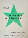 Co nevíte o esperantu