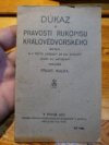 Důkaz o pravosti rukopisu Královédvorského