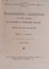 Protestantism a katolicism ve svém poměru k svobodě a blahobytu národů