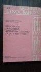Bibliografia zawartości "Literatury Ludowej" za lata 1957-1980