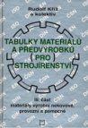 Tabulky materiálů a předvýrobků pro strojírenství.