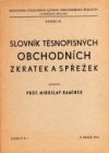 Slovník těsnopisných obchodních zkratek a spřežek