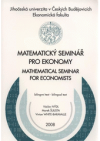 Matematický seminář pro ekonomy =