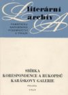 Sbírka korespondence a rukopisů Karáskovy galerie