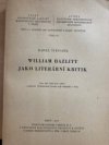 William Hazlitt jako literární kritik ...