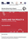 Taxes and tax policy A
