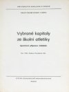 Vybrané kapitoly ze školné atletiky