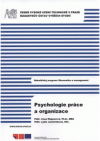 Psychologie práce a organizace