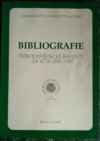 Bibliografie Přírodovědecké fakulty za léta 1986-1995 =