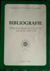 Bibliografie Přírodovědecké fakulty za léta 1986-1995 =
