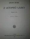 Z letopisů lásky.