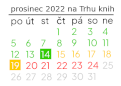 Vánoční rozvrh 2022